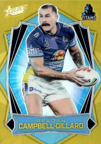 2026 NRL League Heroes Luminous Gold Back - L063 Reagan Campbell-Gillard Gold Coast Titans