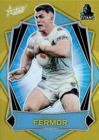 2026 NRL League Heroes Luminous Gold Back - L066 Beau Fermor Gold Coast Titans