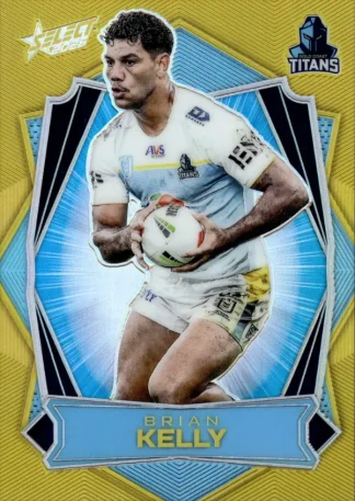 2026 NRL League Heroes Luminous Gold Back - L068 Brian Kelly Gold Coast Titans