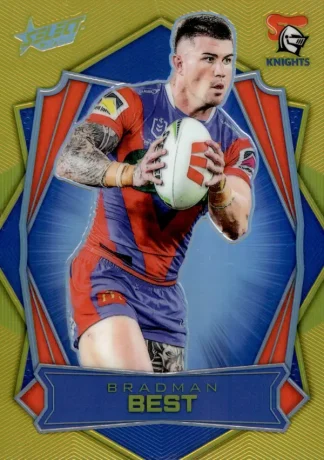 2026 NRL League Heroes Luminous Gold Back - L097 Bradman Best Newcastle Knights