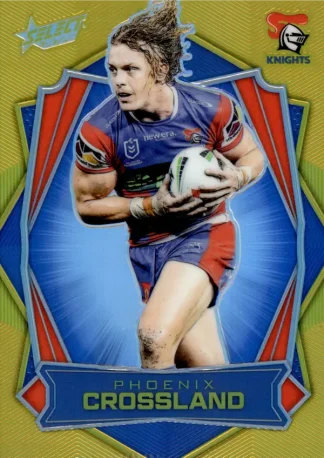 2026 NRL League Heroes Luminous Gold Back - L099 Phoenix Crossland Newcastle Knights