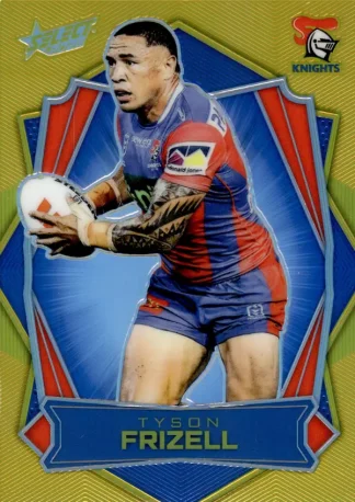2026 NRL League Heroes Luminous Gold Back - L100 Tyson Frizell Newcastle Knights