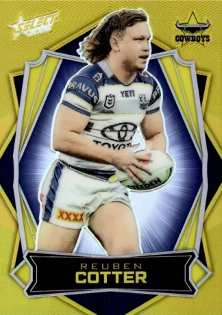 2026 NRL League Heroes Luminous Gold Back - L110 Reuben Cotter North QLD Cowboys
