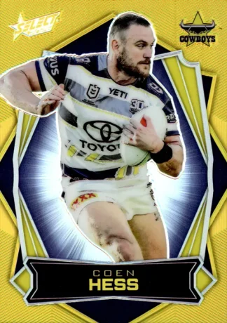 2026 NRL League Heroes Luminous Gold Back - L113 Coen Hess North QLD Cowboys