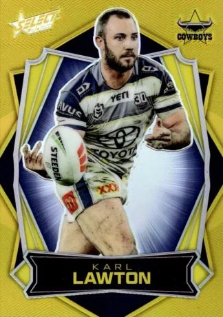 2026 NRL League Heroes Luminous Gold Back - L114 Karl Lawton North QLD Cowboys