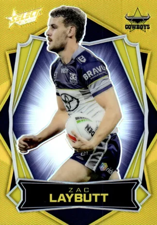 2026 NRL League Heroes Luminous Gold Back - L115 Zac Laybutt North QLD Cowboys