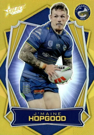 2026 NRL League Heroes Luminous Gold Back - L122 J'maine Hopgood Parramatta Eels