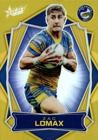 2026 NRL League Heroes Luminous Gold Back - L124 Zac Lomax Parramatta Eels
