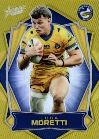 2026 NRL League Heroes Luminous Gold Back - L125 Luca Moretti Parramatta Eels