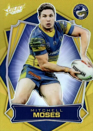 2026 NRL League Heroes Luminous Gold Back - L126 Mitchell Moses Parramatta Eels