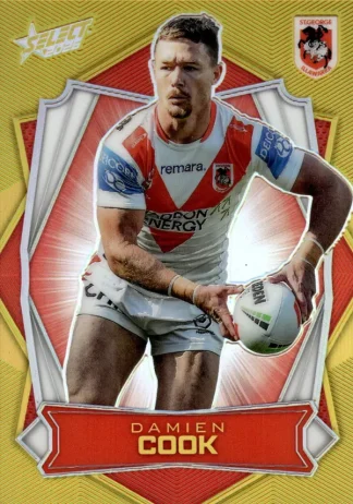 2026 NRL League Heroes Luminous Gold Back - L157 Damien Cook St George Dragons