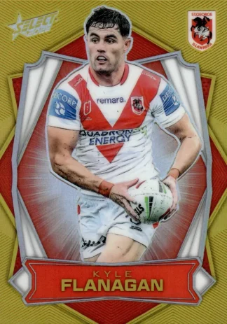 2026 NRL League Heroes Luminous Gold Back - L159 Kyle Flanagan St George Dragons