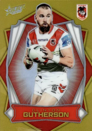 2026 NRL League Heroes Luminous Gold Back - L160 Clinton Gutherson St George Dragons
