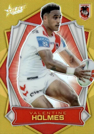 2026 NRL League Heroes Luminous Gold Back - L161 Valentine Holmes St George Dragons