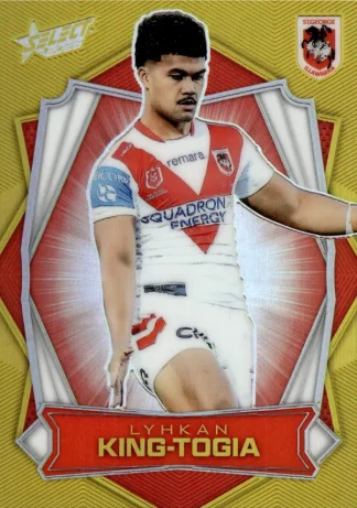 2026 NRL League Heroes Luminous Gold Back - L164 Lyhkan King-Togia St George Dragons