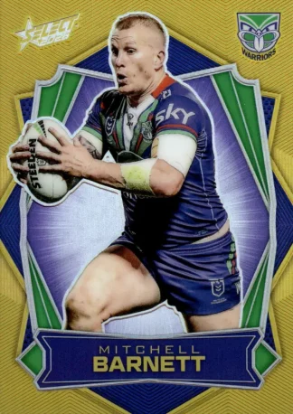 2026 NRL League Heroes Luminous Gold Back - L181 Mitchell Barnett Warriors