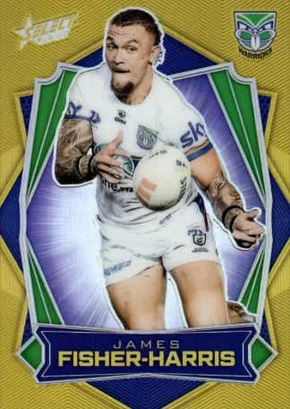 2026 NRL League Heroes Luminous Gold Back - L184 James Fisher-Harris Warriors