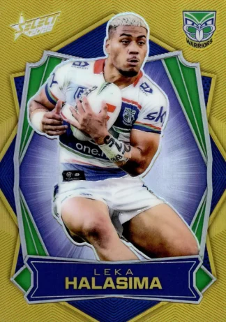 2026 NRL League Heroes Luminous Gold Back - L185 Leka Halasima Warriors