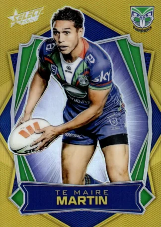2026 NRL League Heroes Luminous Gold Back - L188 Te Maire Martin Warriors