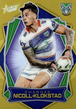 2026 NRL League Heroes Luminous Gold Back - L190 Charnze Nicoll-Klokstad Warriors