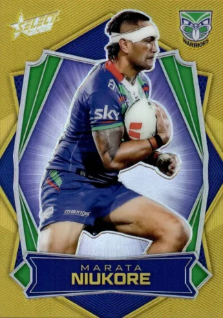 2026 NRL League Heroes Luminous Gold Back - L191 Marata Niukore Warriors