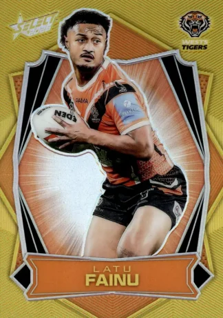 2026 NRL League Heroes Luminous Gold Back - L195 Latu Fainu Wests Tigers