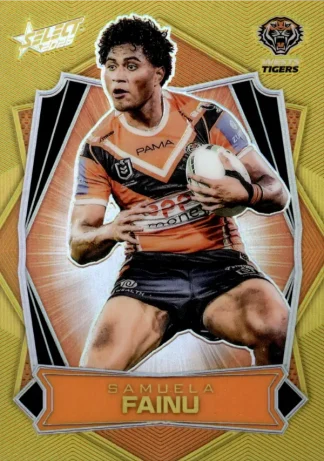 2026 NRL League Heroes Luminous Gold Back - L196 Samuela Fainu Wests Tigers