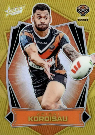 2026 NRL League Heroes Luminous Gold Back - L197 Apisai Koroisau Wests Tigers