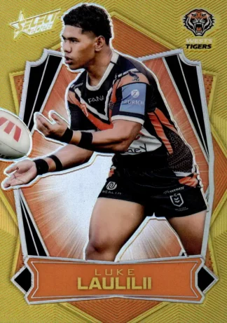 2026 NRL League Heroes Luminous Gold Back - L198 Luke Laulilii Wests Tigers