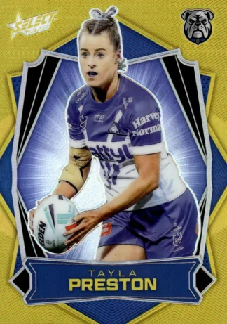 2026 NRL League Heroes Luminous Gold Back - L209 Tayla Preston Canterbury Bulldogs