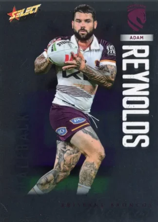 2026 NRL League Heroes Base Silver Foil - Base 007 Adam Reynolds Brisbane Broncos