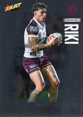 2026 NRL League Heroes Base Silver Foil - Base 008 Jordan Riki Brisbane Broncos