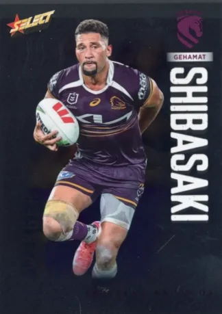2026 NRL League Heroes Base Silver Foil - Base 009 Gehamat Shibasaki Brisbane Broncos