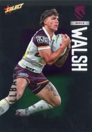 2026 NRL League Heroes Base Silver Foil - Base 011 Reece Walsh Brisbane Broncos