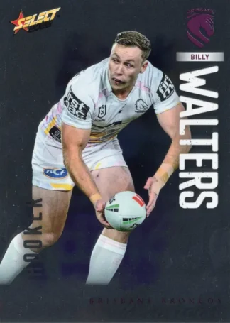 2026 NRL League Heroes Base Silver Foil - Base 012 Billy Walters Brisbane Broncos