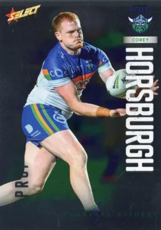 2026 NRL League Heroes Base Silver Foil - Base 015 Corey Horsburgh Canberra Raiders