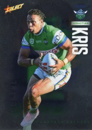 2026 NRL League Heroes Base Silver Foil - Base 016 Sebastian Kris Canberra Raiders