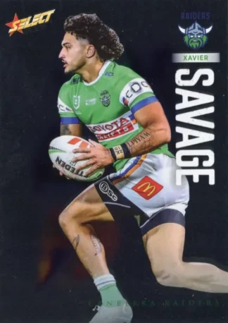 2026 NRL League Heroes Base Silver Foil - Base 018 Xavier Savage Canberra Raiders