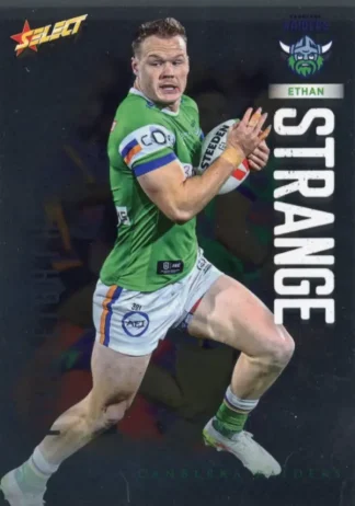 2026 NRL League Heroes Base Silver Foil - Base 021 Ethan Strange Canberra Raiders