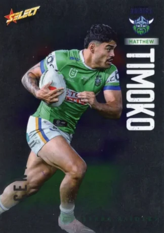 2026 NRL League Heroes Base Silver Foil - Base 024 Matthew Timoko Canberra Raiders