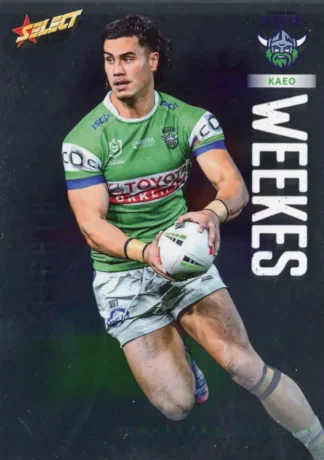 2026 NRL League Heroes Base Silver Foil - Base 025 Kaeo Weekes Canberra Raiders