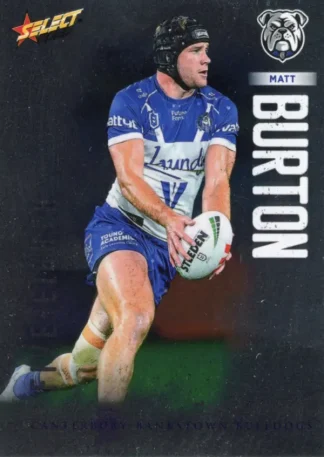 2026 NRL League Heroes Base Silver Foil - Base 028 Matt Burton Canterbury Bulldogs