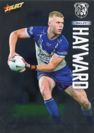 2026 NRL League Heroes Base Silver Foil - Base 031 Bailey Hayward Canterbury Bulldogs