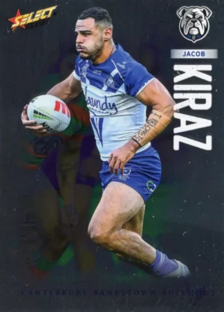 2026 NRL League Heroes Base Silver Foil - Base 034 Jacob Kiraz Canterbury Bulldogs