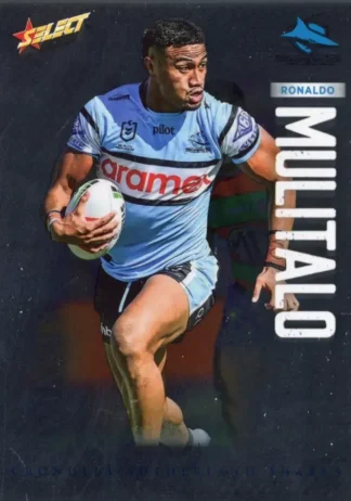 2026 NRL League Heroes Base Silver Foil - Base 048 Ronaldo Mulitalo Cronulla Sharks