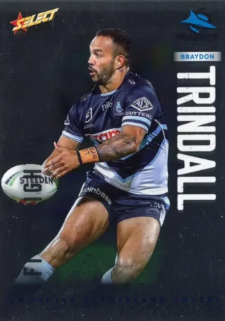2026 NRL League Heroes Base Silver Foil - Base 052 Braydon Trindall Cronulla Sharks