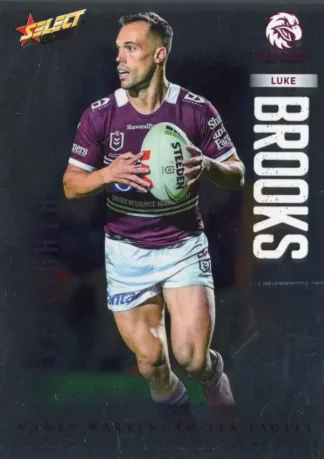 2026 NRL League Heroes Base Silver Foil - Base 080 Luke Brooks Manly Sea Eagles