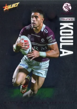 2026 NRL League Heroes Base Silver Foil - Base 085 Tolutau Koula Manly Sea Eagles