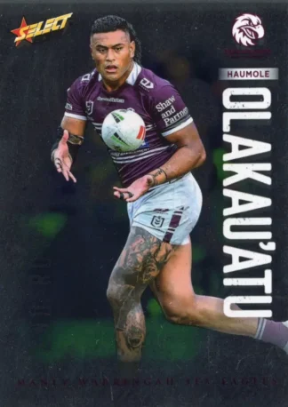 2026 NRL League Heroes Base Silver Foil - Base 086 Haumole Olakau`atu Manly Sea Eagles
