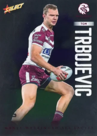 2026 NRL League Heroes Base Silver Foil - Base 091 Tom Trbojevic Manly Sea Eagles